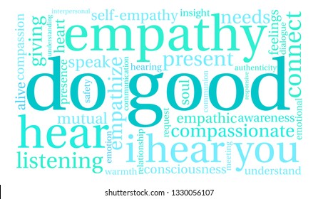 Do Good word cloud on a white background. 