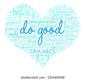 Do Good word cloud on a white background. 