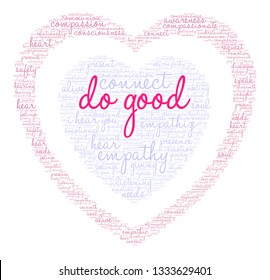 Do Good word cloud on a white background. 