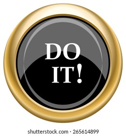 Do it icon. Internet button on white  background. EPS10 Vector. 