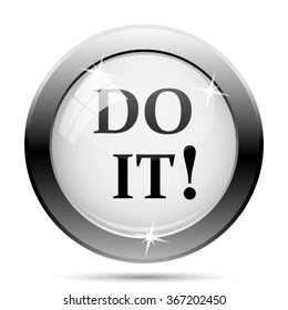 Do it icon. Internet button on white background. EPS10 vector.
