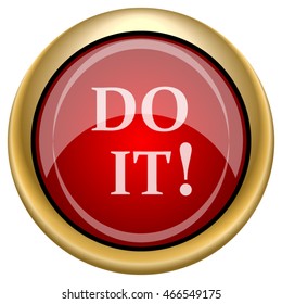 Do it icon. Internet button on white background. EPS10 vector.
