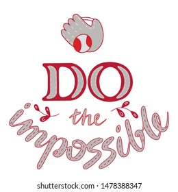 Do the Impossible lettering doodle