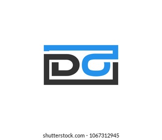 DO initial box letter logo template vector