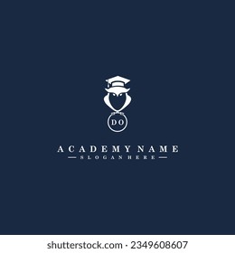 DO Initials Academy Logo Vector Art Icons and Graphics