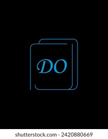 Diseño del logotipo DO Latt con fondo negro
