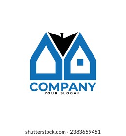 
DO carta creativo diseño del logo vectorial del sector inmobiliario.