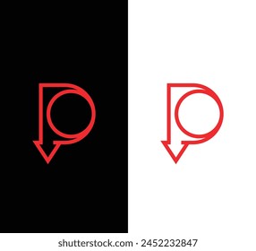 DO Letter Initial Logo Design Vector Template Illustration