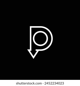 DO Letter Initial Logo Design Vector Template