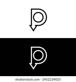 DO Letter Initial Logo Design Vector Template