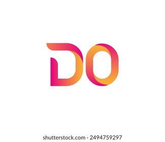 do letter logo. do logo design vector illustration