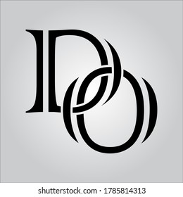 Logo de la carta DO con fondo blanco. El bonito logo de la carta negra.