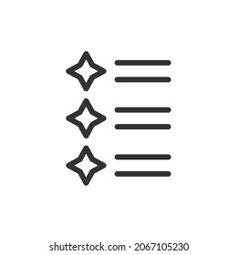 Para hacer un icono de línea con estilo de moda. Pictograma vectorial de trazo aislado sobre un fondo blanco. Para hacer iconos de esquema premium.
