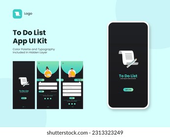 To Do List App UI Kit Including as Sign In, Sign Up for Mobile Application and Responsive Website.