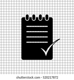 to do list - black  vector icon