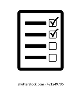 to do list blank icon black on white background