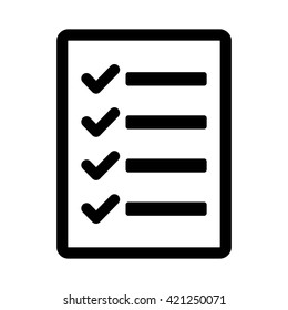 to do list blank icon black on white background