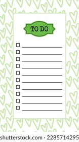 To do list blank template