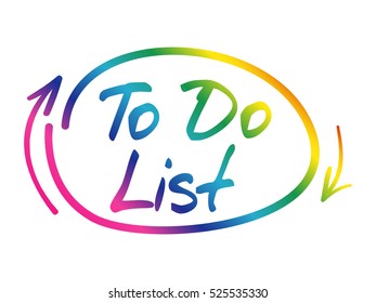 TO DO LIST business concept, chart, diagram, presentation background