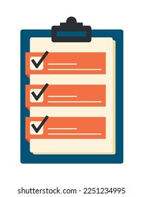 Para hacer lista de verificación icono de armario signo de ilustración de vector diseño con marca de verificación plana simple aislada en fondo blanco para el icono de negocios, web e interfaz