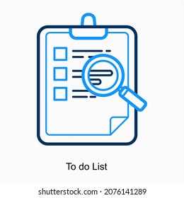 To do List or Checklist Icon Concept