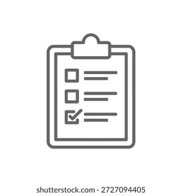 lista área de transferência Ícone plano vetor design
