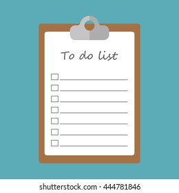 To Do List Concept Flat Icon