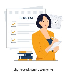 To do list concept illustration