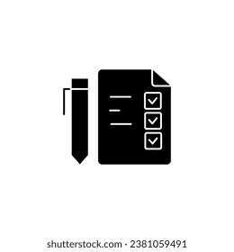 To do list concept line icon. Simple element illustration. To do list concept outline symbol design.