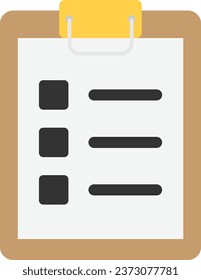 To Do List Daily Icon Vector Flat Illustration