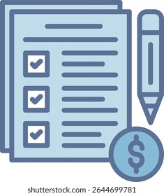 To Do List Filled Blue Tone Icon