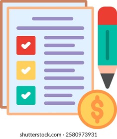 To Do List Flat Illustration Vector Design