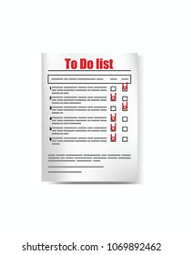 To Do list form