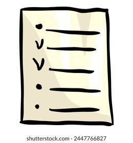 To do List Hand Drawn Doodle Icon