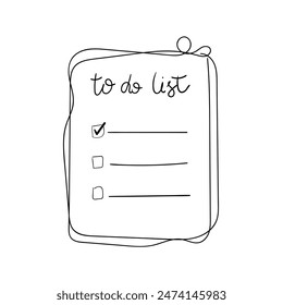 to do list hand-drawn vector background