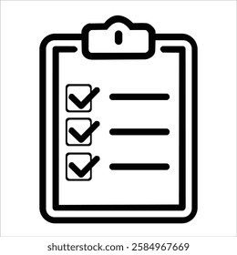 To do list icon. Checklist in spiral notebook