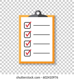 To do list icon. Checklist, task list vector illustration in flat style. Reminder concept icon on isolated background.