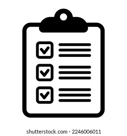 To do list icon. Clipboard icon. Checklist sign symbol for web site and app design.