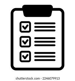 To do list icon. Clipboard icon. Checklist sign symbol for web site and app design.