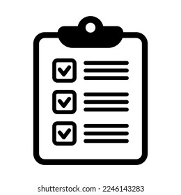 To do list icon. Clipboard icon. Checklist sign symbol for web site and app design.