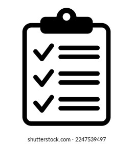 To do list icon. Clipboard icon. Checklist sign symbol for web site and app design.