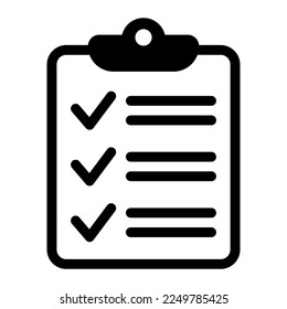 To do list icon. Clipboard icon. Checklist sign symbol for web site and app design.