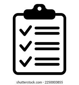 To do list icon. Clipboard icon. Checklist sign symbol for web site and app design.