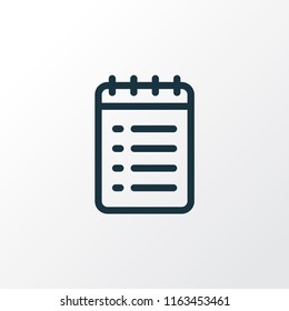 To do list icon line symbol. Premium quality isolated checklist element in trendy style.