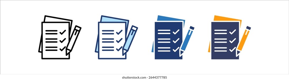 To Do List Icon Set Multiple Style Collection