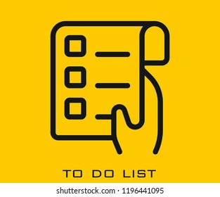 To do list icon signs