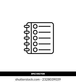 To do list icon vector illustration logo template for many purpose. Isolated on white background.