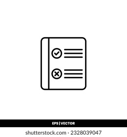 To do list icon vector illustration logo template for many purpose. Isolated on white background.