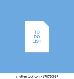 to do list icon. vector sign symbol on white background