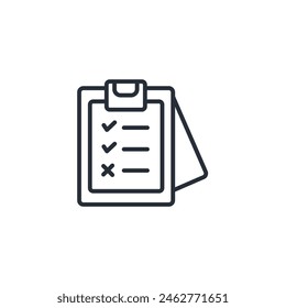 To do list icon. vector.Editable stroke.linear style sign for use web design,logo.Symbol illustration.